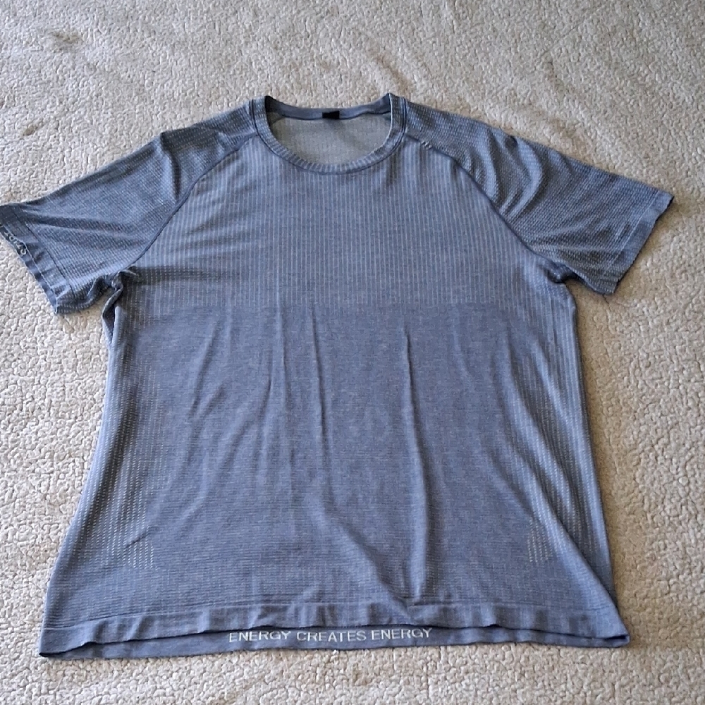 lululemon athletica Blue Short Sleeve Tee